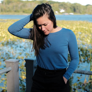 Women's Long Sleeve Active Shirt - The Blue Storm