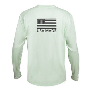 Men's Long Sleeve Active Shirt - USA Green