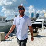 Men's High Performance Polo - White